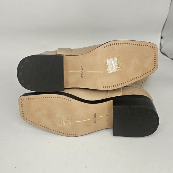 Dolce Vita Evi Camel Leather Moto Knee-High Boots – Size 7 NEW - Picture 8 of 10